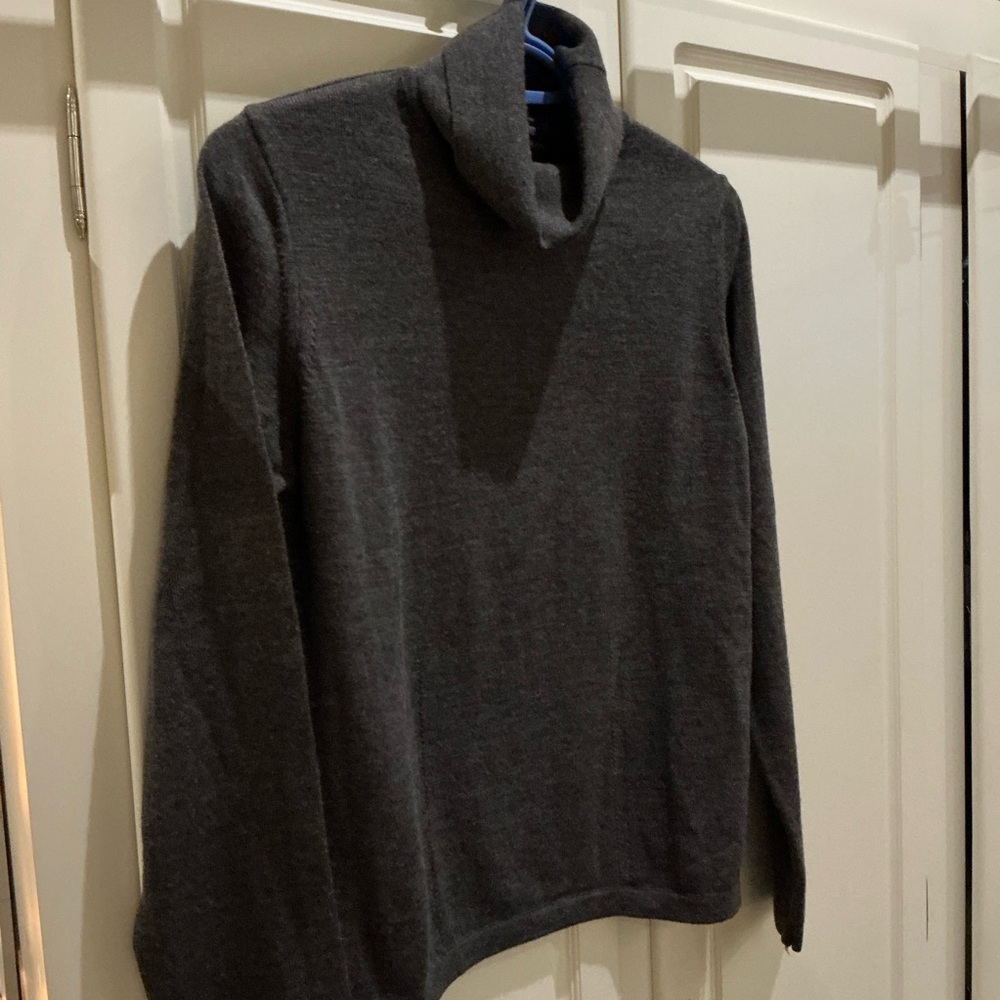 Women's Charcoal Turtleneck Sweater